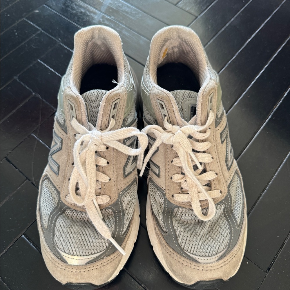 New Balance Light Gray Knit Sneakers - Picture 2 of 4